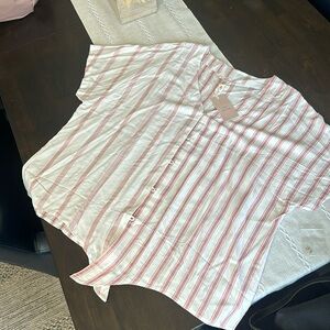 Como Vintage Button Up 1X Short Sleeve